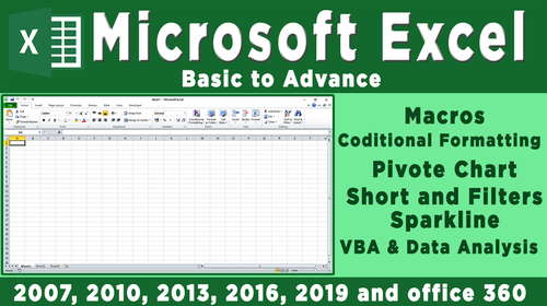 Microsoft Excel for Beginner to Advance