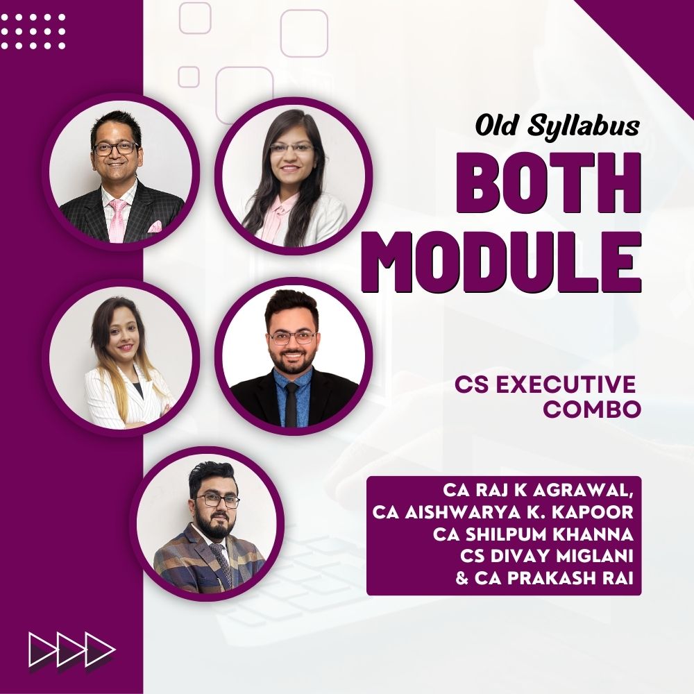 CS Executive Old Syllabus Both Module I & II - All Subjects Combo -paper-1,2,3,4,5 &6